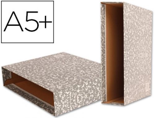 Caixa para pasta de arquivo liderpapel classic red quarto marmoreada cinza , Liderpapel , 95103 , 8421938091335
